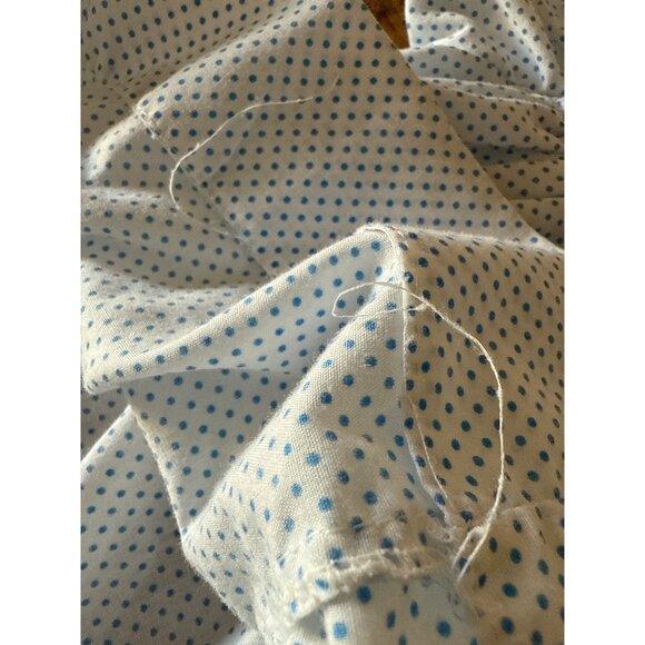 Vintage Hand-Smocked Baby or Doll Dress With Polka Dots & Lace Collar - Picture 11 of 16